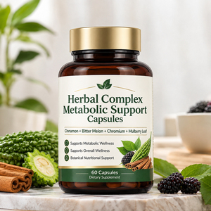 Capsules métaboliques à base de plantes OEM pour soutenir le système immunitaire et un métabolisme sain du glucose pour les hommes et les femmes - Product Image 1