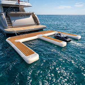 Plateforme flottante gonflable pour <span class=keywords><strong>jet</strong></span> <span class=keywords><strong>ski</strong></span> avec surface antidérapante en EVA, taille/couleur/logo personnalisables, avec pompe - Product Image 2