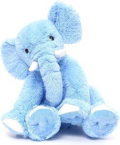 Peluche elefante morbido da 19 pollici per ragazze ragazzi cuscino avvolgente di grandi dimensioni rosa blu grigio elefante gigante peluche - Product Image 4