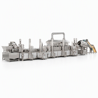 Machines de transformation de chips de pommes de terre certifiées CE, personnalisées pour la découpe, la blanchiment, le séchage, la friture, l'assaisonnement, l'emballage et le convoyage