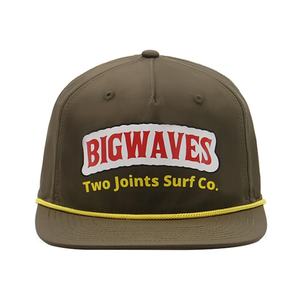 Imprimé personnalisé non construit 5 panneaux Snapback Hat Sports Rope Snapback Cap pour hommes - Product Image 2