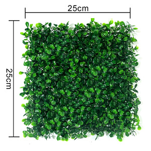 Milan <b>Artificial</b> Plant Wall 25cm X 25cm High Simulation Leaves Indoor Decorative Greenery - Product Image 1
