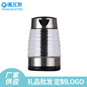 กาต้มน้ำไฟฟ้าแก้วใส Frank Electric ขนาด 1.7 ลิตร ดีไซน์โค้งมน ปิดอัตโนมัติ ป้องกันการต้มจนแห้ง - Product Image 3