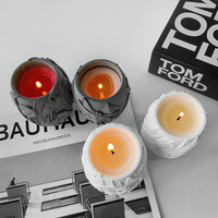 Moule en Silicone Miroir pour Bocal de Rangement en Plâtre, Ciment, Bougie d'Aromathérapie Maison, DIY Fait Main, Décoration Créative