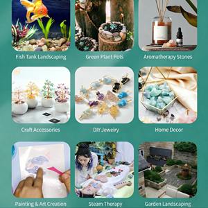 Grüner Fluorit Loser Naturkristall Heilsteine Räucherstein Mineralischer Kristall - Product Image 5