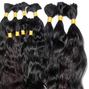 Cabello Humano Virgen Natural Liso Sin Procesar 100% Indio, Cabello Remy Virgen en Paquetes de 100g con Personalización de Logotipo - Product Image 1