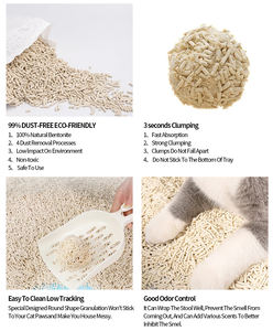 Vente en gros de sable de litière pour chat sans poussière ultra absorbant Forme de bande personnalisée 2kg Tofu <span class=keywords><strong>Arena</strong></span> Para Gatos Tofu à bas prix rinçable - Product Image 4
