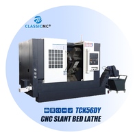 Centre de tournage CNC polyvalent TCK56DY, broche A2-6, mandrin de 10 pouces, machine à tour multi-axes