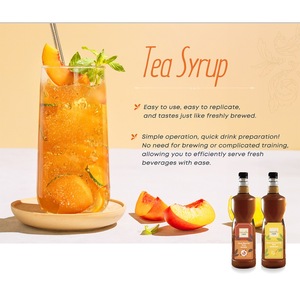 Jarabe de té con sabor a té Earl Grey certificado HALAL de Fantastea, saborizado para usar como cobertura en helados. - Product Image 2