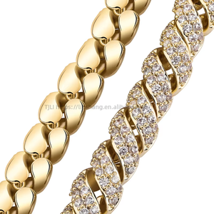 Light Luxury Fashion <b>Cross</b>-Border for Bestseller Full Zirconia Copper Pipe-Shaped <b>Chain</b> Necklace - Product Image 2