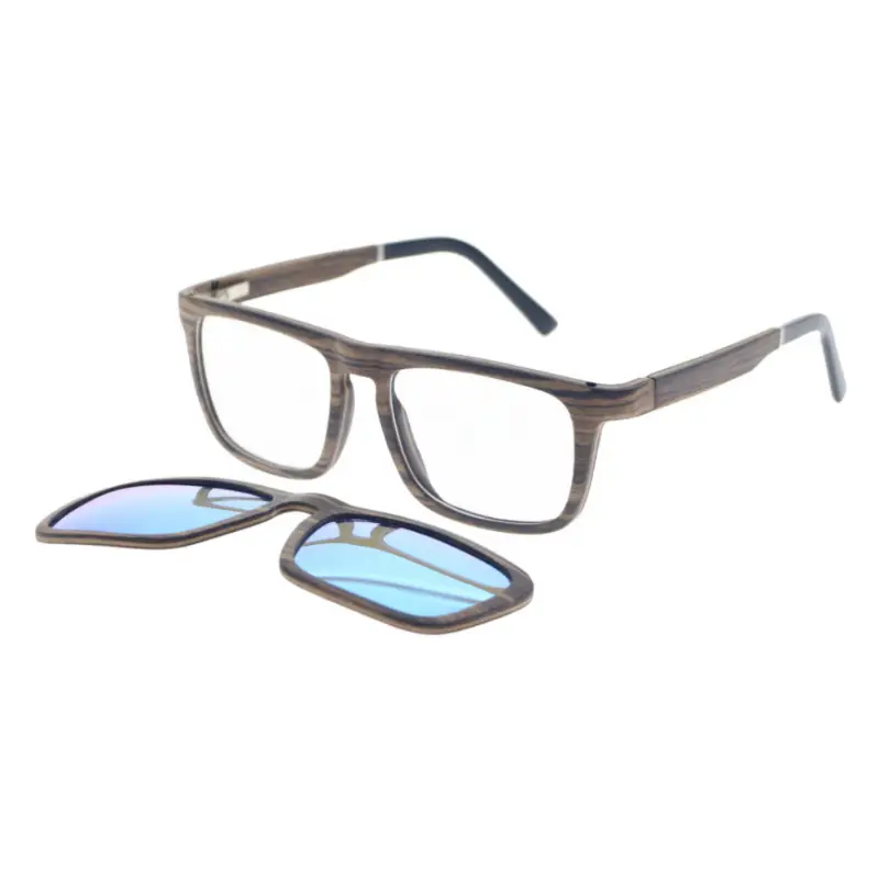 Ultem-gafas de sol ópticas con imán, estuche de gafas de sol rectangular, magnético