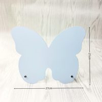 Support de tableau mémo magnétique en métal en forme de papillon mignon, présentoir, organisateur de rangement pour fournitures de point de croix, ornement portable