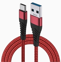 Cable de Datos Tipo C para Teléfonos Móviles - Cable USB C de Carga Rápida 3A con Trenzado de Nailon, Carga Rápida, Conductor de Cobre Puro
