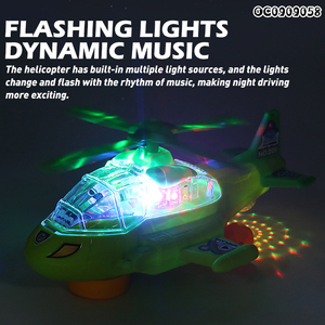 B/O jouets de <span class=keywords><strong>dessin</strong></span> <span class=keywords><strong>animé</strong></span> en plastique enfants planeur électrique avion hélicoptère avec son léger - Product Image 4