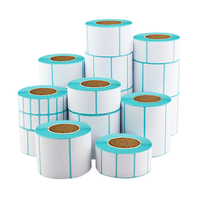 Papier thermique perforé vierge Yoko Express 100x80mm, autocollant, étiquette de code-barres pour l'impression thermique directe d'expédition