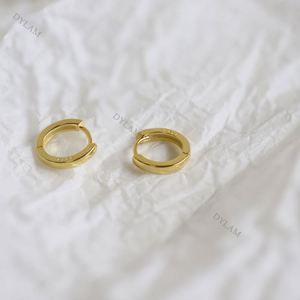 Pendientes de Aro Pequeños Dylam, Estilo Metalizado para Cartílago, Pendientes de Plata S925, Tipo Huggie, para Perforaciones - Product Image 3
