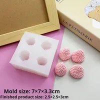 Cetakan Silikon Buah Simulasi untuk Dekorasi Kue Mousse DIY, Alat Panggang untuk Labu, Jeruk, Lemon, Manggis, Stroberi