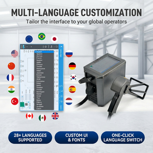 آلة وسم بالليزر محمولة صناعية على خط أنابيب الفولاذ المقاوم للصدأ، آلة وسم بالليزر الليفي 20 واط 30 واط 50 واط للمعادن وأنابيب الصلب - Product Image 4