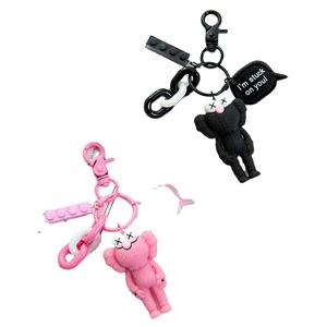 Portachiavi donna creativo portachiavi con portachiavi in stile donna con portachiavi in stile regalo con resina epossidica e sesamo Street - Product Image 2