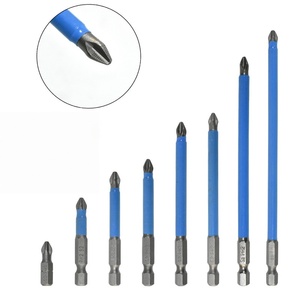 Embouts de tournevis Phillips antidérapants en acier S2 PH2, embouts magnétiques haute dureté 25-150 mm, embouts de tournevis à percussion revêtus de bleu - Product Image 1