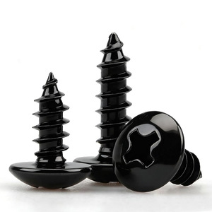 Tornillo Autorroscante de Cabeza Plana Grande de Acero al Carbono Grado A Li Rui, Recubrimiento de Zinc Negro, para Uso en la Industria de la Construcción - Product Image 3