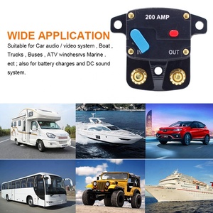 過電流保護のためのカーオーディオリセット用の50-300アンペア自動回路ブレーカーヒューズホルダースイッチ - Product Image 6