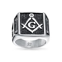 Bague en acier inoxydable avec sceau noir inspiré du film classique, cadeau pour homme
