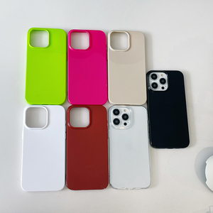 NOUVEAU <span class=keywords><strong>Coque</strong></span> en silicone souple de couleur bonbon brillante pour <span class=keywords><strong>iPhone</strong></span> 16 15 14 13 12 <span class=keywords><strong>11</strong></span> <span class=keywords><strong>Pro</strong></span> Max Plus, <span class=keywords><strong>coque</strong></span> carrée antichoc ultra-fine - Product Image 1