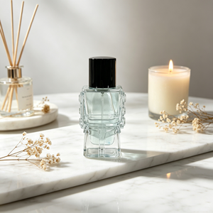 Flacon <span class=keywords><strong>de</strong></span> parfum <span class=keywords><strong>Eau</strong></span> <span class=keywords><strong>de</strong></span> <span class=keywords><strong>Toilette</strong></span> moderne et luxueux au design robotique unique, 30 ml, bleu clair, parfum longue durée, vaporisateur personnalisé - Product Image 3