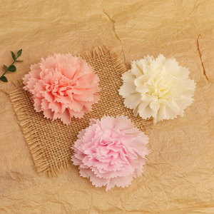 Flor de tela plisada ondulada hecha a mano de 8 cm, accesorios DIY para joyería, zapatos, sombreros, ropa, flores 3D - Product Image 3