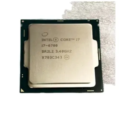 Kullanılan ikinci el çekirdek işlemci i7 6700 çekirdek 3.4GHz LGA 1151 Desktop 65W masaüstü CPU işlemciler için 8MB i7 6700