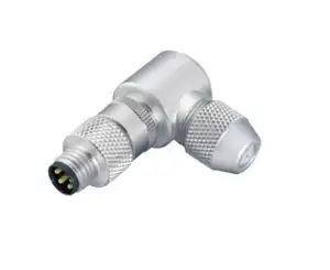 Conector de tomada m8 3 pinos de plástico reto conector m8 conector de aço carbono m8 thr