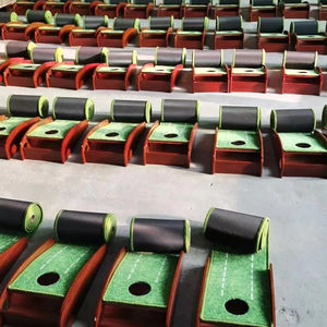 Tapis de putting de <span class=keywords><strong>golf</strong></span> professionnel avec retour automatique de balle |   Équipement d'entraînement portable pour l'intérieur et l'extérieur |   Exercice de 1/2 trou pour débutants - Product Image 5