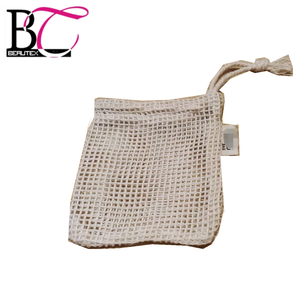 Natural Cotton Soap Mesh <strong>Bag</strong> Drawstring Soap Saver Pouch <strong>Net</strong> <strong>Bag</strong> - Product Image 4