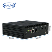 Micro-pare-feu sans ventilateur le plus populaire N5095 Quad-Core Win/Linux DDR4 HD Dual-Com RS232 Mini PC de bureau pour la sécurité du réseau Iot