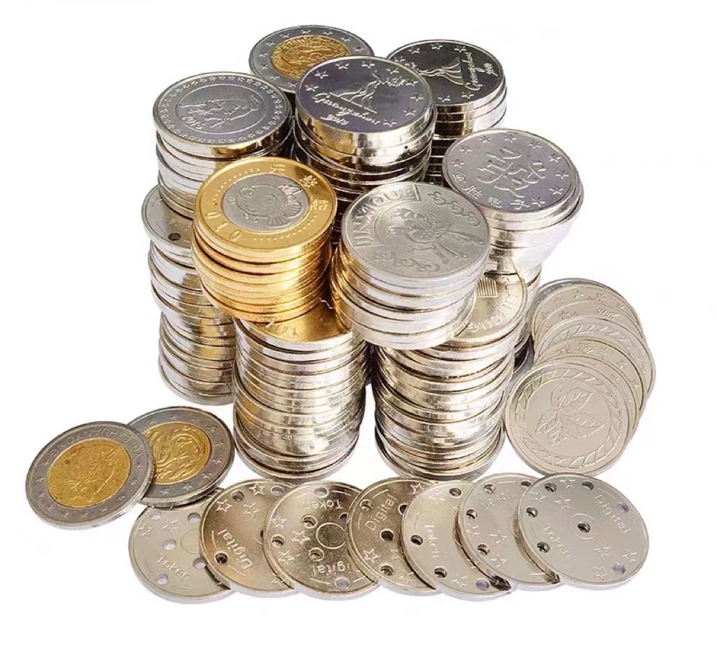 Персонализированный жетон для монет из нержавеющей стали и меди, жетон для монет для всех игровых машин