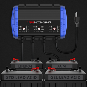<span class=keywords><strong>Chargeur</strong></span> de <span class=keywords><strong>batterie</strong></span> marin 6A 12V 2A x <span class=keywords><strong>3</strong></span>, étanche IP67, pour batteries lithium, AGM, plomb-acide, pour bateaux de pêche - Product Image 2
