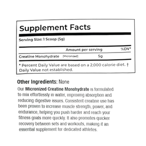 Creatina de Marca Privada 120g, Pre-Entrenamiento, Constructor Muscular, Suplementos Deportivos, Creatina Monohidrato en Polvo a Granel - Product Image 2