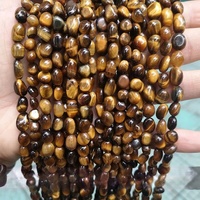 JD GEMS Vente en gros de perles naturelles en œil de tigre de haute qualité, perles rondes facettées de forme libre pour la fabrication de bijoux DIY