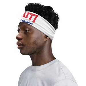 Pañuelo deportivo unisex <span class=keywords><strong>de</strong></span> alta elasticidad con estampado personalizado <span class=keywords><strong>de</strong></span> la Selección <span class=keywords><strong>de</strong></span> Fútbol <span class=keywords><strong>de</strong></span> Haití 2026, chal tejido con diseño <span class=keywords><strong>de</strong></span> Haití - Product Image 2
