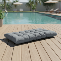 Vente en gros Coussin de patio extérieur matelassé Coussin de siège en palette pour le soutien du dos et oreiller de repos Imperméable et ignifuge
