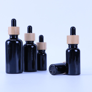 ขวดน้ำมันหอมระเหยแก้วสีดำ 5 มล. 30 มล. 100 มล. พร้อมหลอดหยดสำหรับบรรจุภัณฑ์เครื่องสำอางแบบเติมได้สำหรับอโรมาเธอราพี - Product Image 2