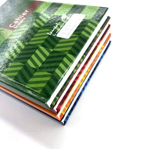 Carnet <span class=keywords><strong>Rouge</strong></span> de Haute Qualité pour Étudiant, Couverture Rigide, Format A5, Reliure Thermique Cousue, 288 Pages, 144 Feuilles, Lignage Français 3 Couleurs, Afrique - Product Image 3
