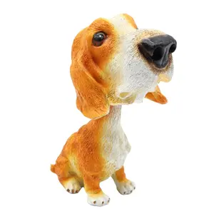 China Wholesale New 2023 Gifts Crafts Home Decor Dashboard Decors Bobble Head Toy Dog Shaking Head For Office And Car