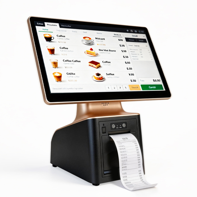 POS Systems Terminal Speaker All in One Android Cash Register Built-in Printer for Restaurant POS Cash Device