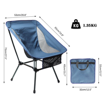 Chaise pliante ultralégère pour sac à dos de camping, tabouret compact pour plage, chaise pliante portable légère