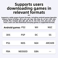 Console portable open-source RG406V WiFi Android/Linux OS AmberNik avec joystick sans fil PS2, écran tactile HD pour jeux d'arcade et RPG
