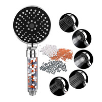 Filtre de douche haute pression à ions négatifs 5 modes, filtre à eau dure et minérale, douchette à main avec fonctions de massage et de brume