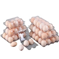 Plateau à œufs en plastique transparent avec poignée, 2, 4, 6, 8, 9, 10, 12, 15, 18, 20, 24, 28, 30 alvéoles, vente en gros directe usine pour œufs de poule