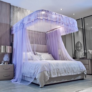 <span class=keywords><strong>Moustiquaire</strong></span> de lit extra large rose, Toldo De Cama De Mosquitos En Forma De U, couleur blanche, forme en U, <span class=keywords><strong>grande</strong></span> <span class=keywords><strong>moustiquaire</strong></span> de lit - Product Image 2